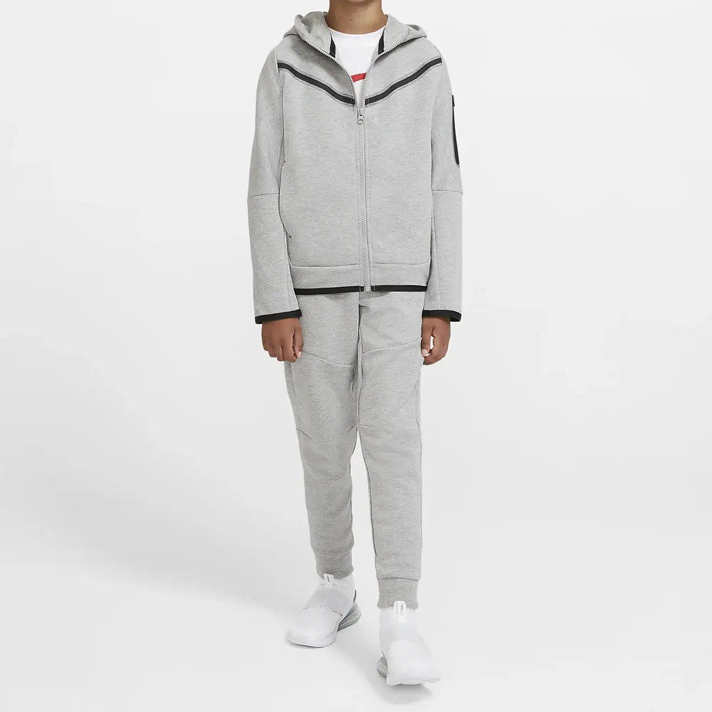 Wholesale custom winter plain kids tracksuit / 2025 new design boy full jogging suit / high quality kids fleece tracksuits