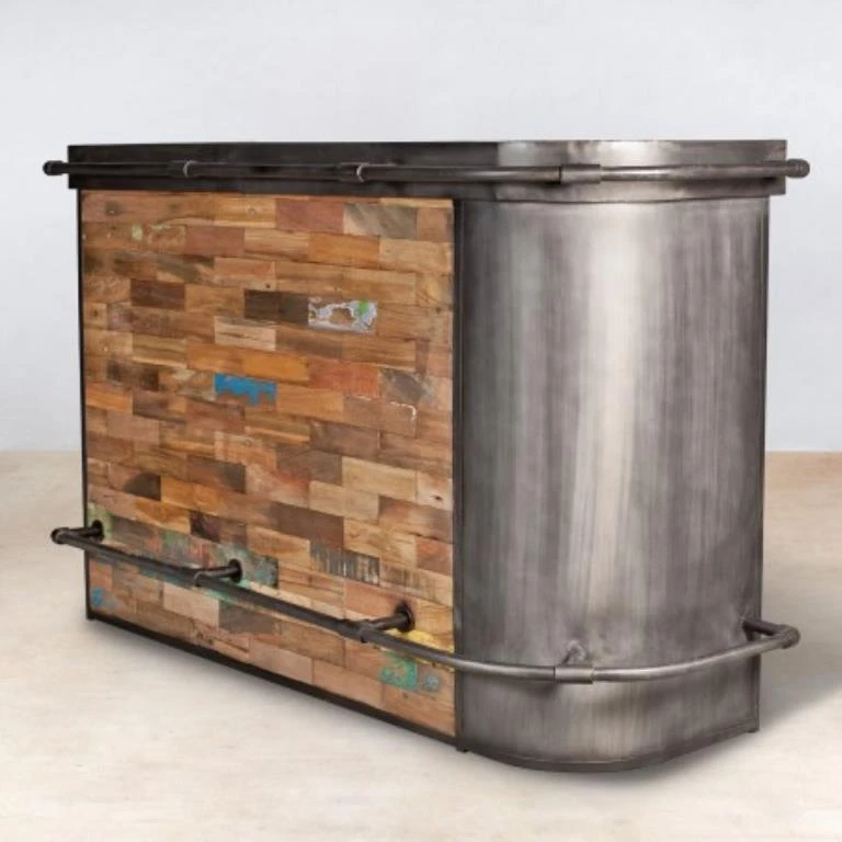 Vintage Industrial Bar Table Cabinet Indian Reclaim Rustic Recycle Wood Bar Cabinet Restaurant Cafe Bar Cabinet Furniture