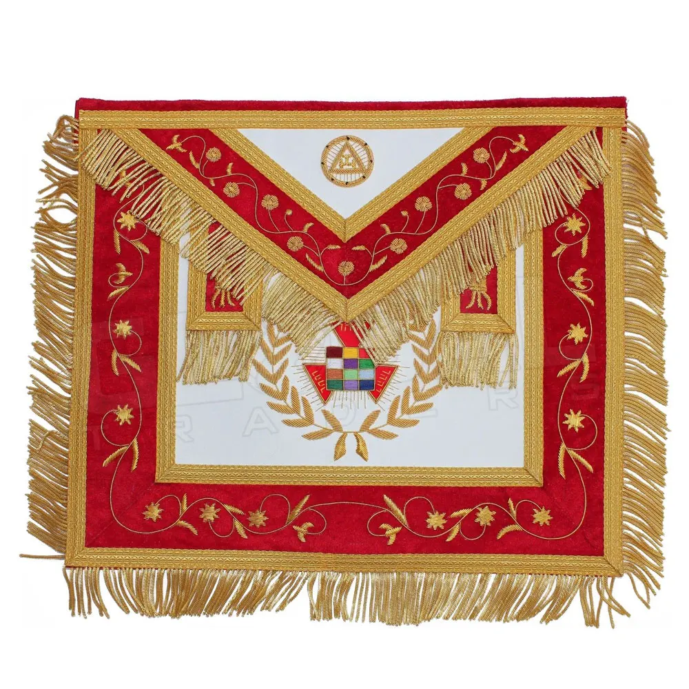 Masonic Grand Lodge Past Master Apron Hand Embroidery Bullion