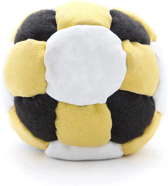footbag hacky sack 26 panel inside filling plastic pellet synthetic ultra-suede