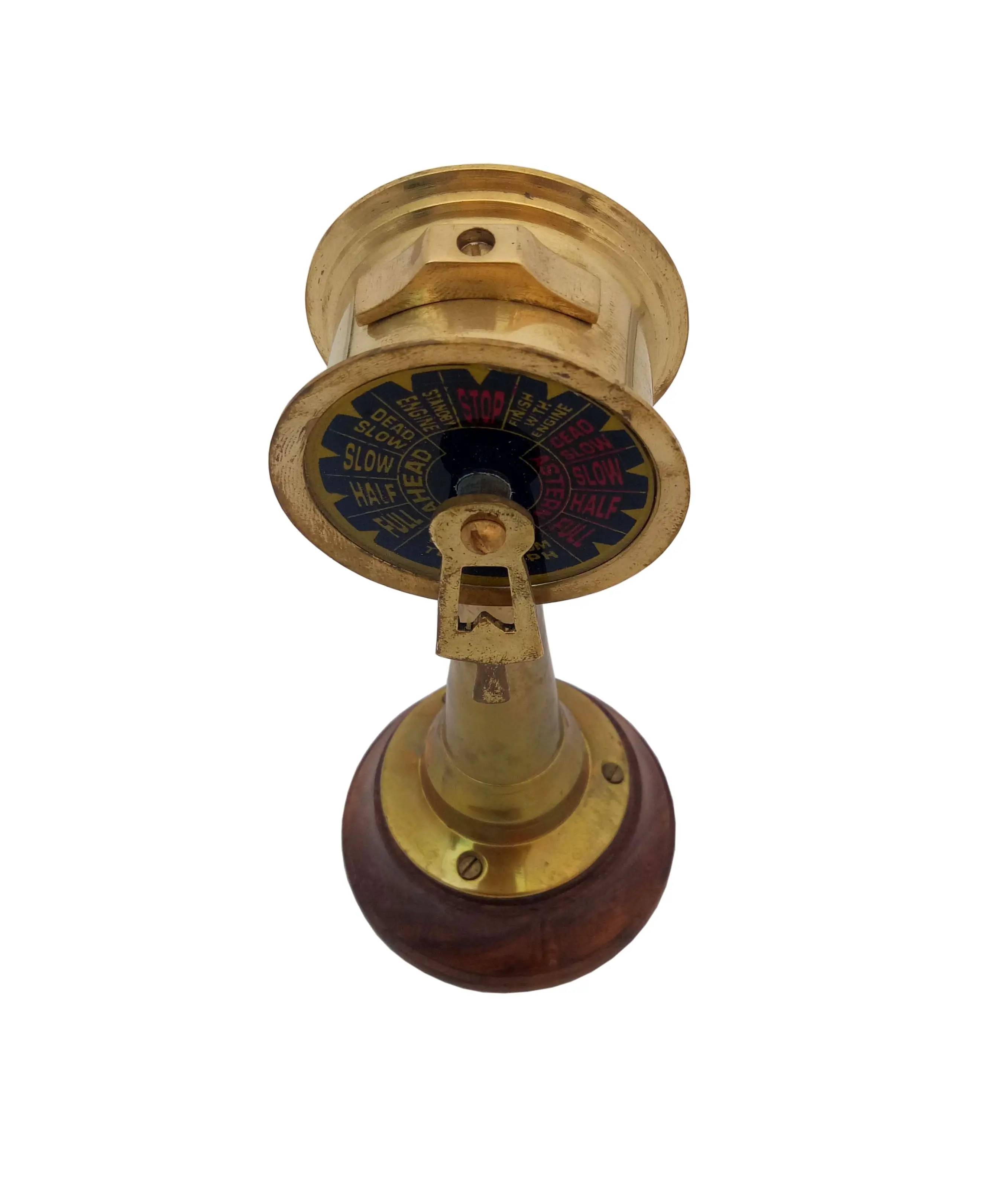 6.5 Inch Brass Vintage Ship Engine Telegraph Nautical Decorative Telegraph Made Customized Telegraph Standard Brass USA 1 Pc T/T