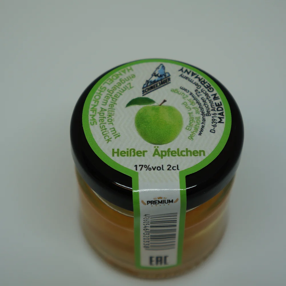 
Коктейльное яблоко 17% с отдельными яблоками внутри. В банке. Шнеджагер 