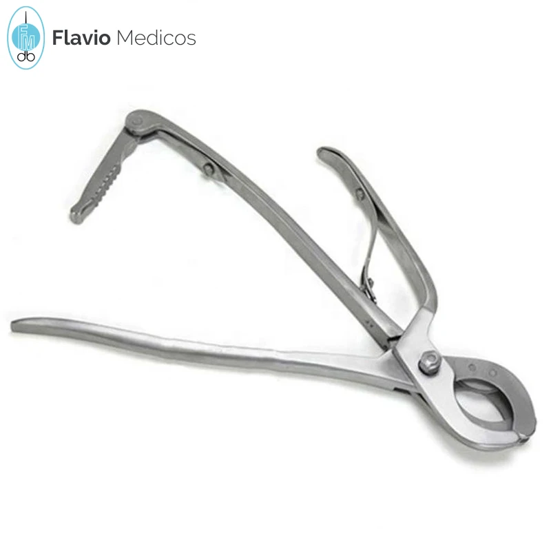 Emasculator Castration Plier White Castrator Triple Crush with Ratchet Veterinary Instruments Stainless Steel