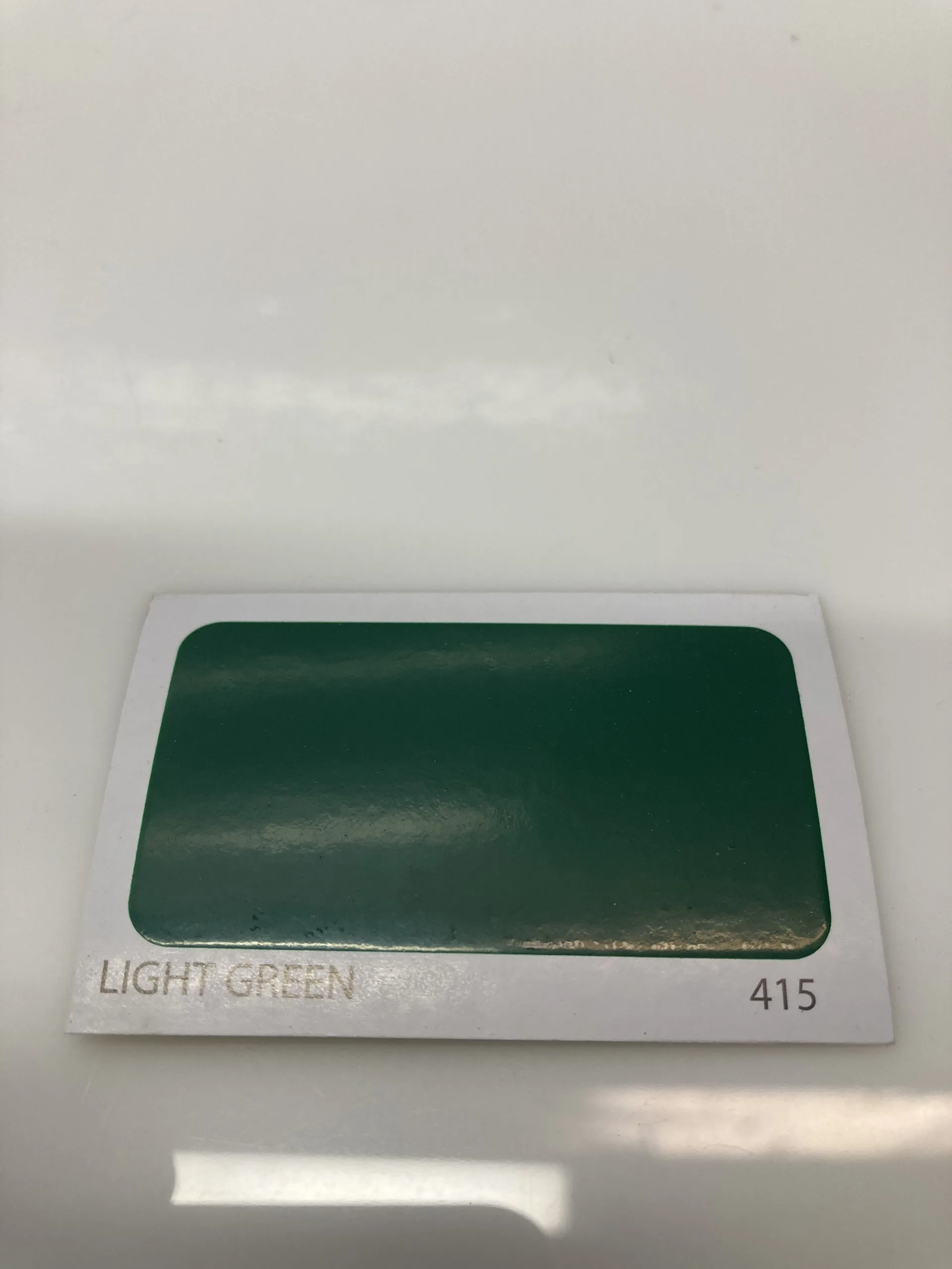 
Light green 415 iron high gloss Galant Hard Tex 2k Galvanized Steel Paint 