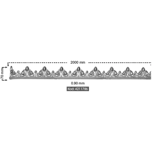 
High Quality Wrought Iron Railing Turkish Bordures - Forged Iron component 