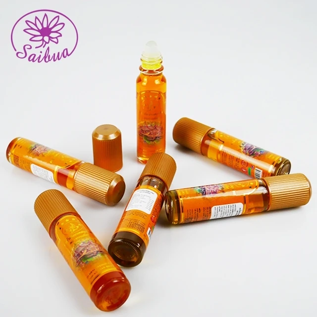 OEM Factory Wholesale Herbal Massage Oil Pain Relief Muscle Massage Oil Roll on Herbal Thailand