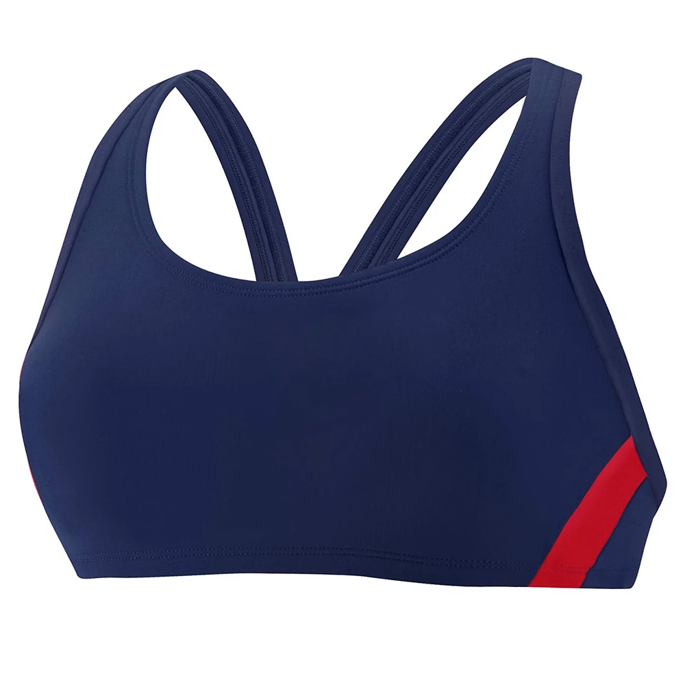 
2021 Ladies Solid Color Custom Swimming Sports Bra 