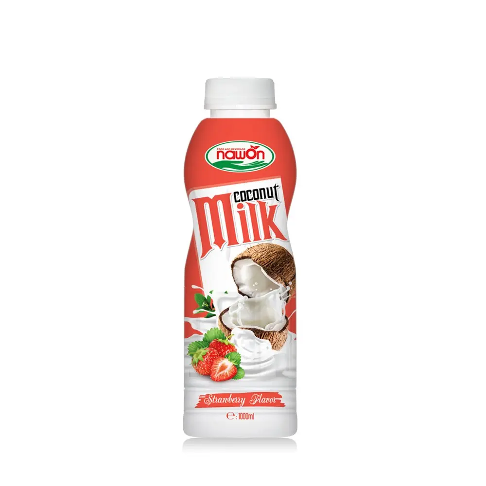 Coconut Milk 1L NAWON For Drink with Rose Flavor Less Cholesterol OEM Beverage Provider in