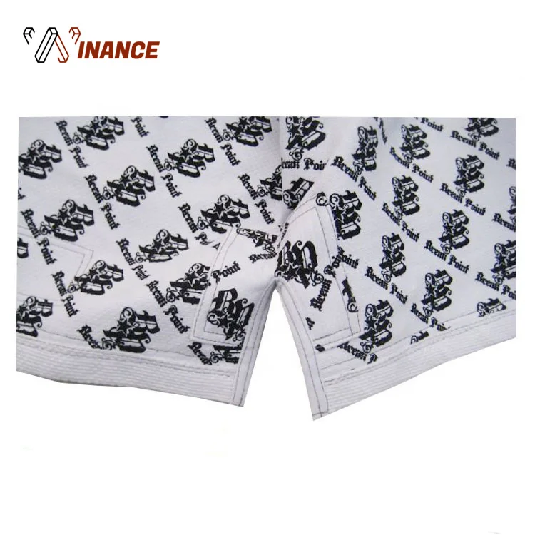 Wholesale custom bjj gi kimono brazilian jiu jitsu gi in 100% cotton pearl weave jiu jitsu uniform shoyoroll gi