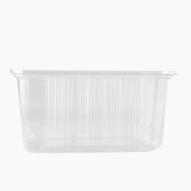 Clear Transparent Rectangular Food Takeout Container Biodegradable Food Container