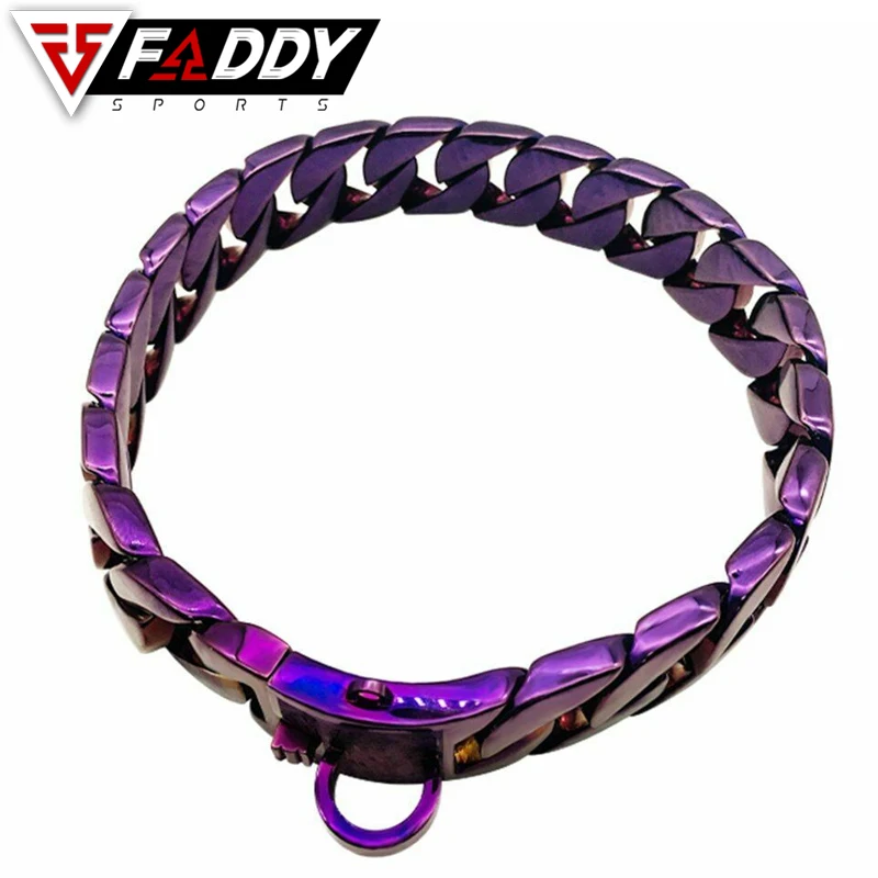  Цепочка-чокер для собак с ручкой из нержавеющей стали