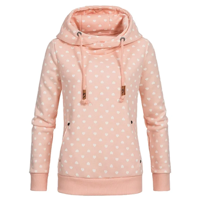 Лидер продаж высококачественная одежда однотонные розово-белые худи с цветочным принтом для женщин