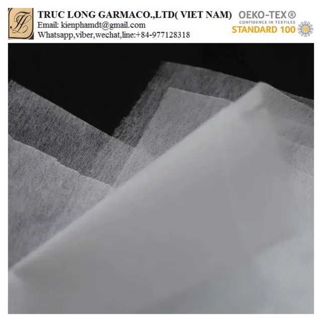 
Microdot nonwoven Double dot interlining adhesive fusing fabric China manufacturer 