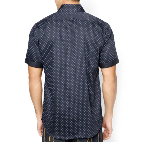 High-quality products 100% Polyester Crew Neck Printed Men White Shirt Customize Logos and Textures