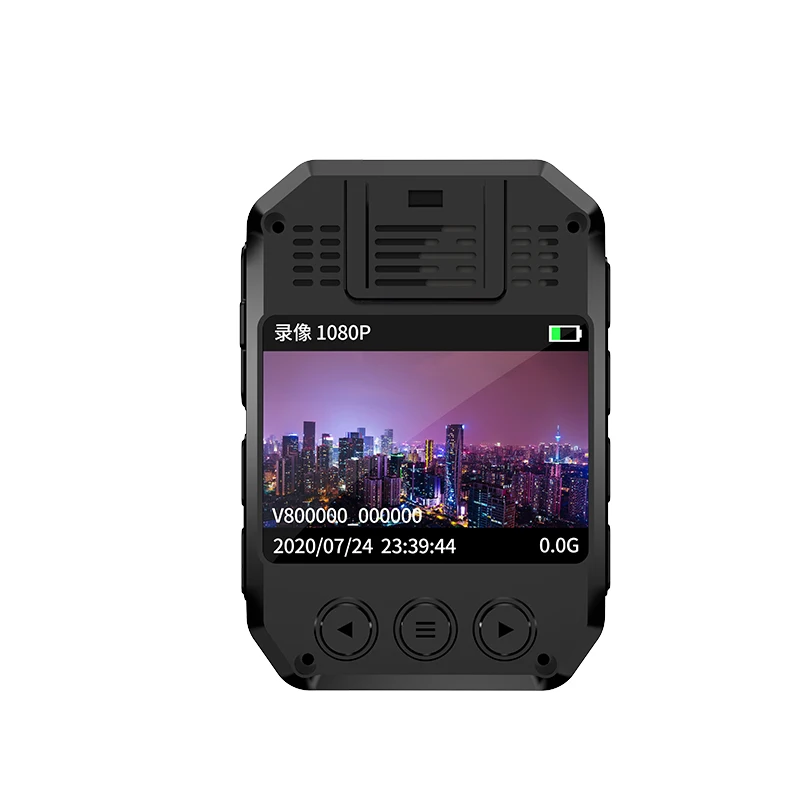 Ambarella chip Ip65 for law enforcement 1296p gps security police body camera