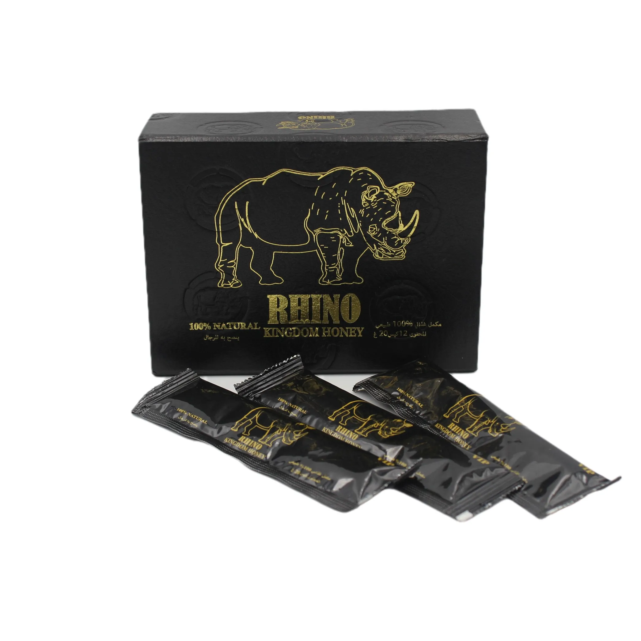 Rhino Kingdom Honey 12 sachets x 20g Original Honey Malaysia