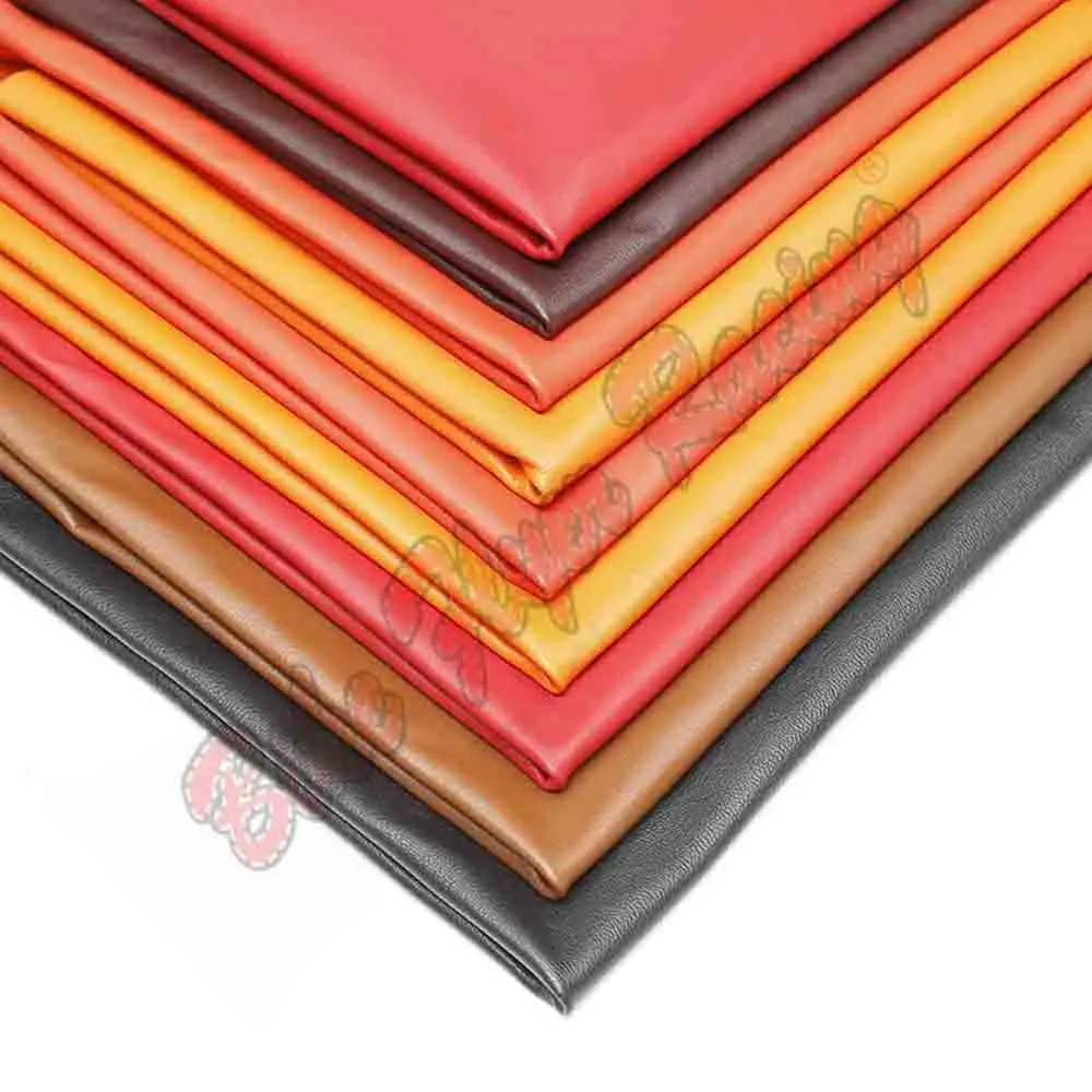 High Quality Pastel italian Full Grain Sheep Nappa Skin Genuine Leather for Shoes