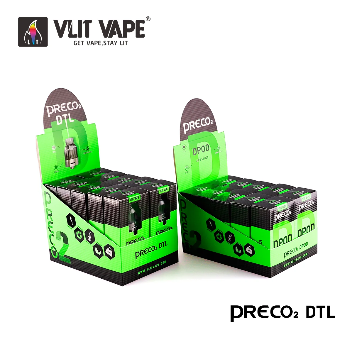 Canada best tank Preco series next generation Preco 2 DTL disposable tank in stock Vlit Vape manufacturer