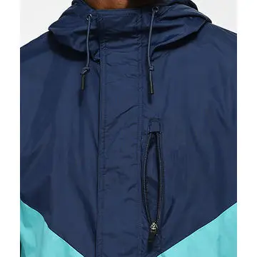 Oem Full Zipper Color Block 100% polyester Waterproof Jacket  Custom Windbreaker Jacket Men