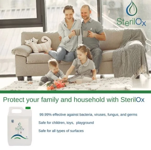 Sterilox жидкости для электронных сигарет Уход за жирной кожей нейтральный рН безопасный и эффективный любых целей дезинфицирующее средство рук в 5 литров