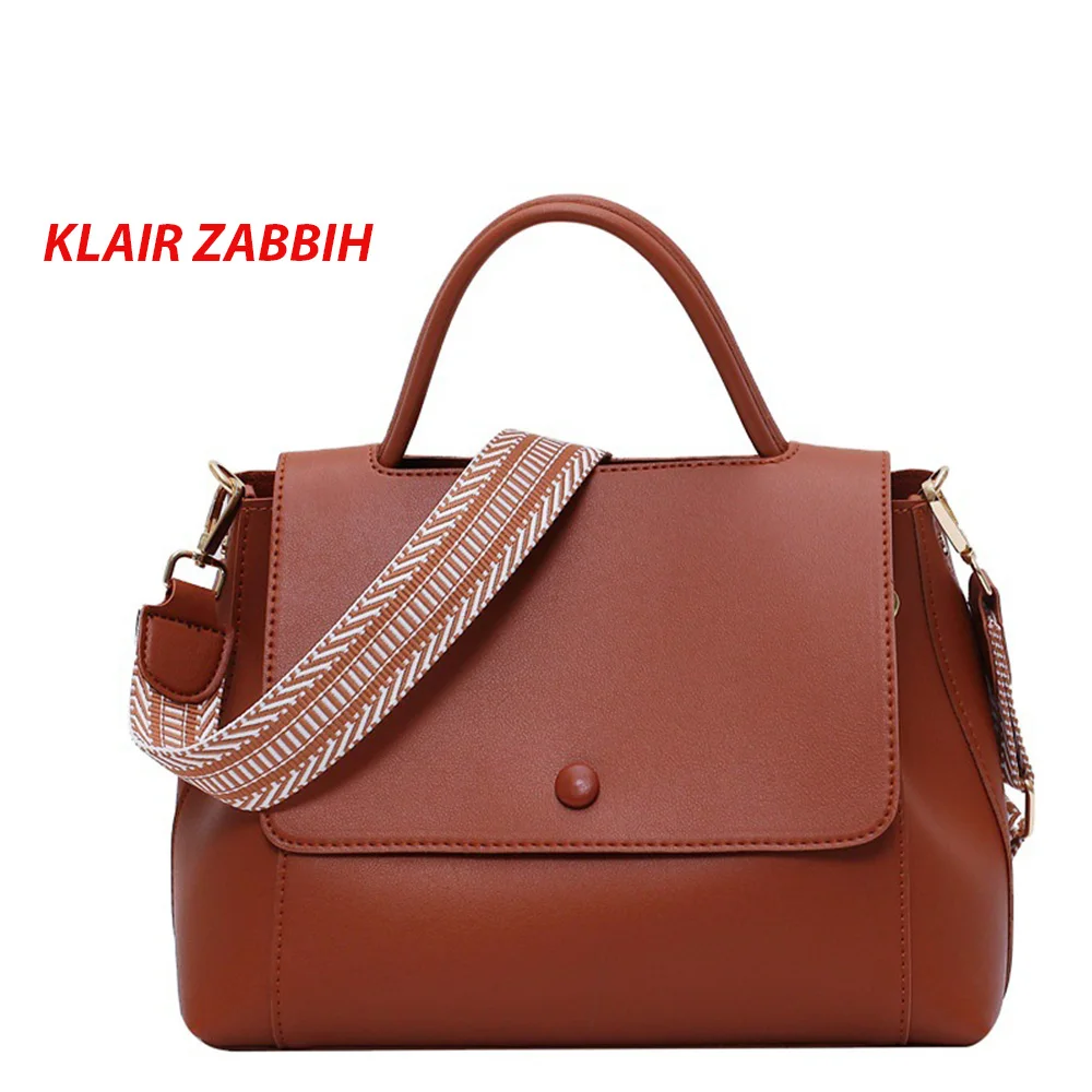 Custom multi color 3 layers hand made felt lady woman hand bag with leather strap