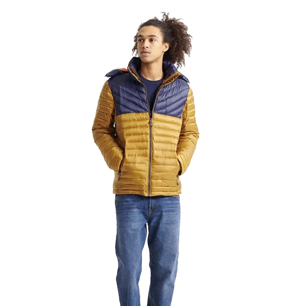 2023 Winter Outdoor Plus Size Black Puffer Jacket Goose Down Padded Quilted Breathable Bubble Jacket Men