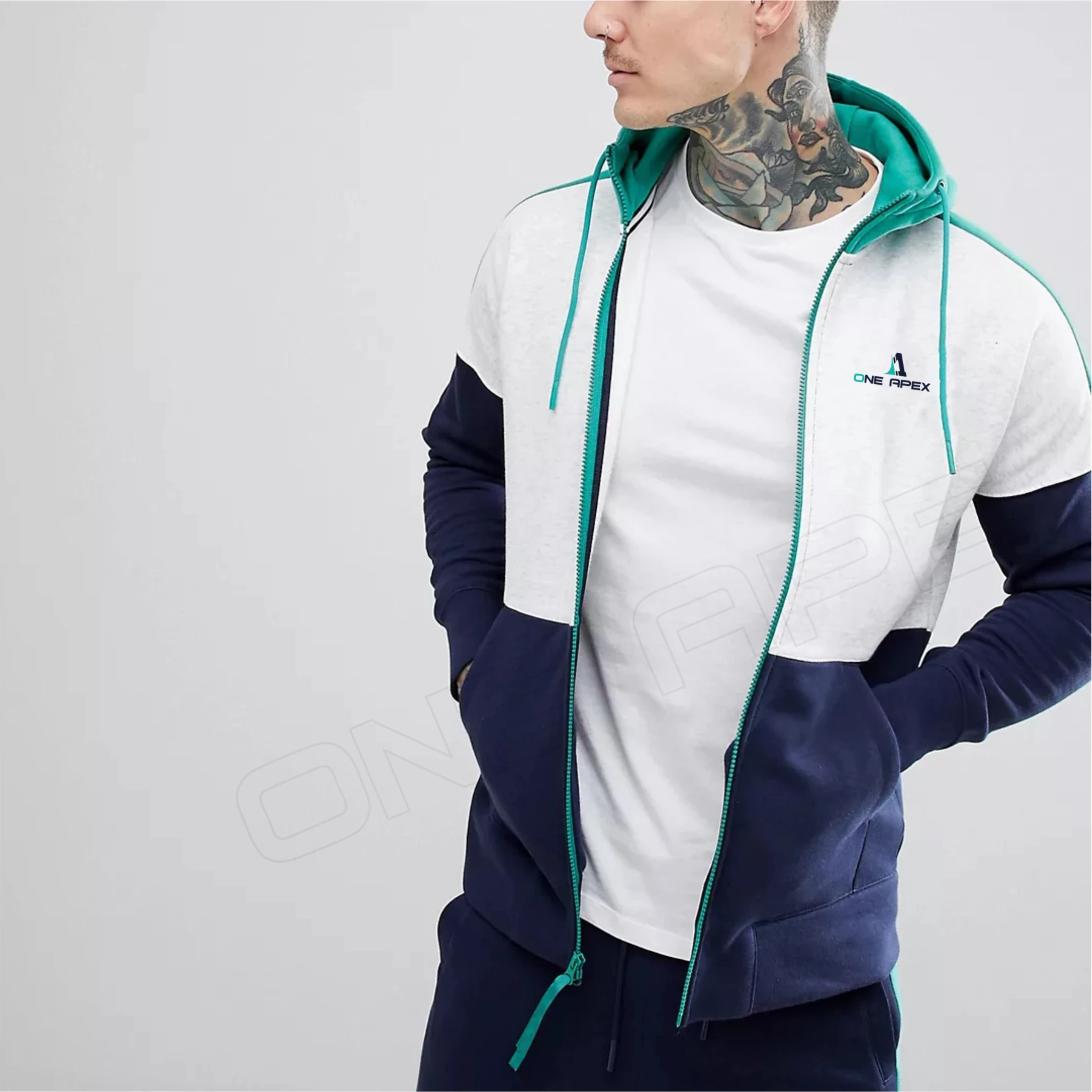 2021 Custom private label Wholesale New Model Adult Jogging Suit Sports Training men Tracksuits custom logo sweatsuit by oneapex