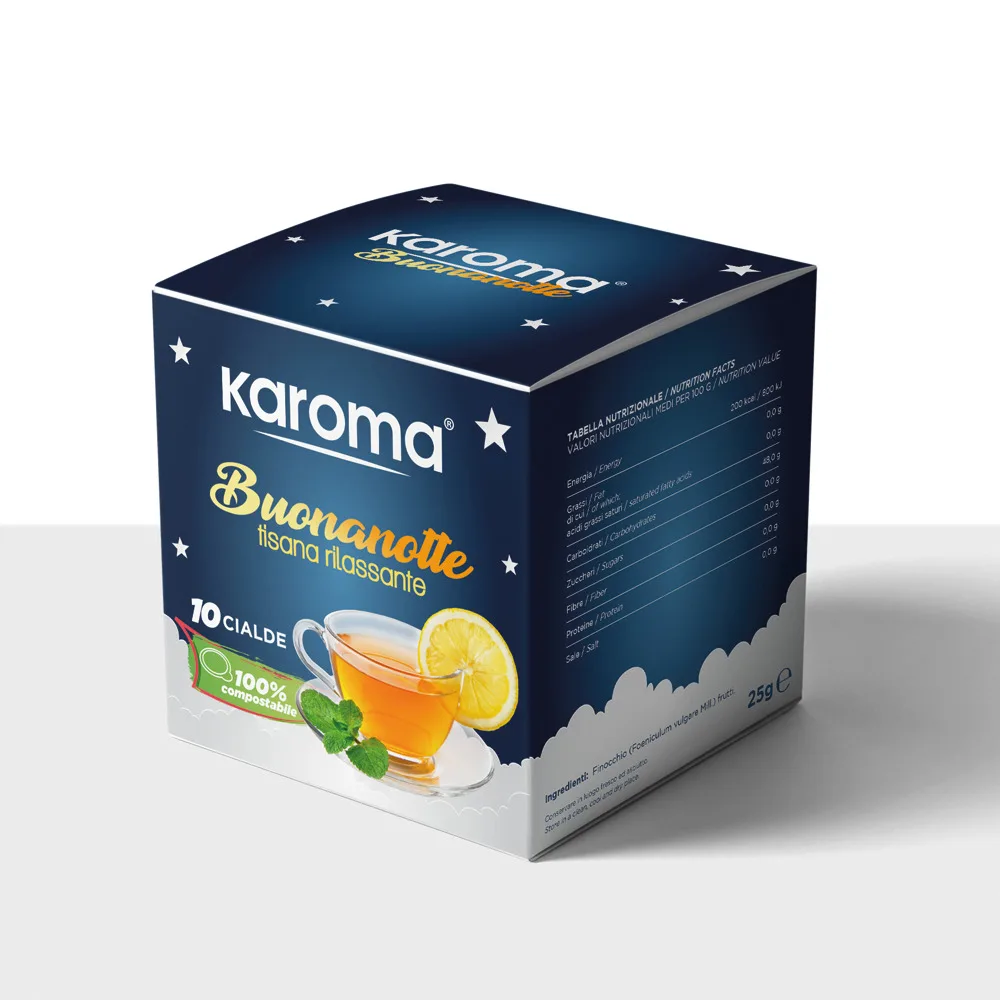 Karoma BUONANOTTE расслабляющий травяной чай горшки x10 шт