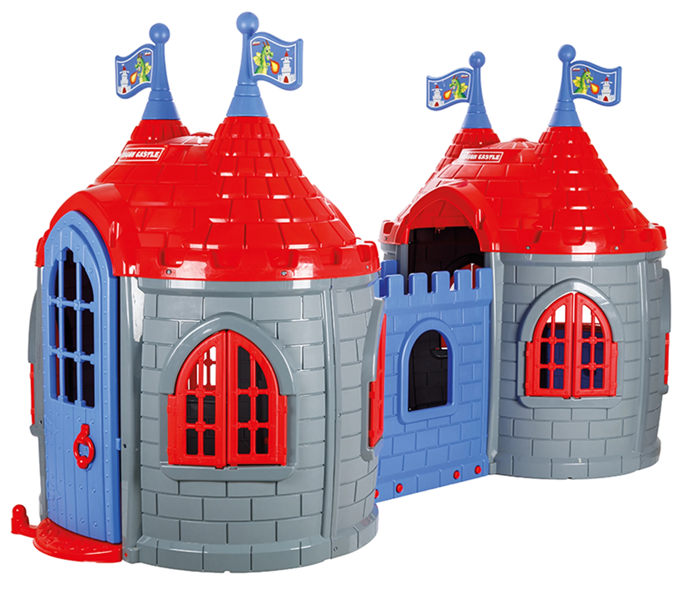 Playhouse For Toddliers Optional With Swing and  Hoop Set,Plastic Outdoor Playground for Kids - Children