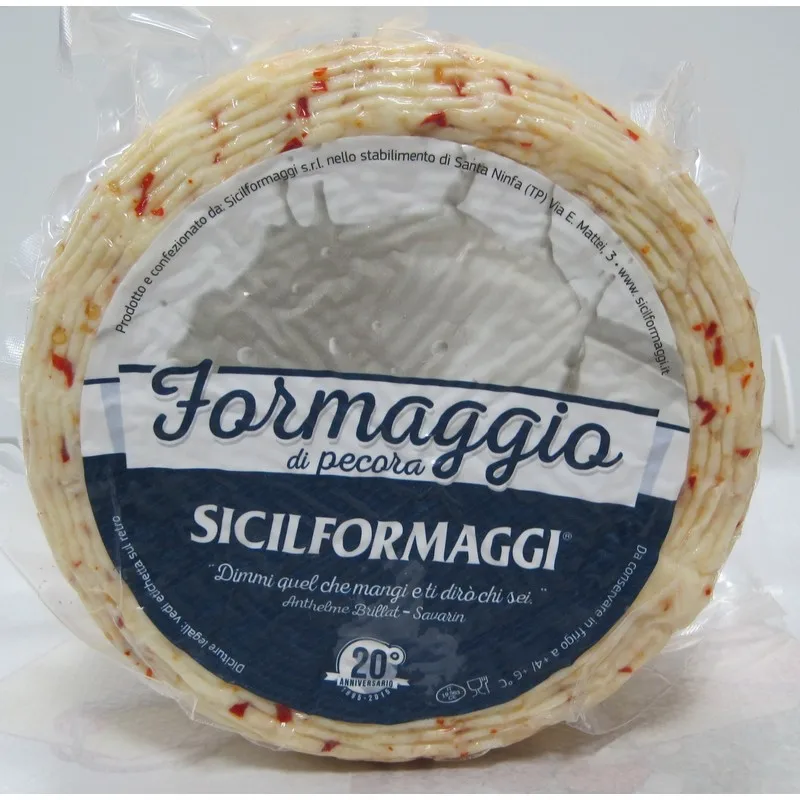High Quality Italian PRIMOSALE sheep milk cheese with chili pepper 2kg Vacuum pack for cooking Ready for export
