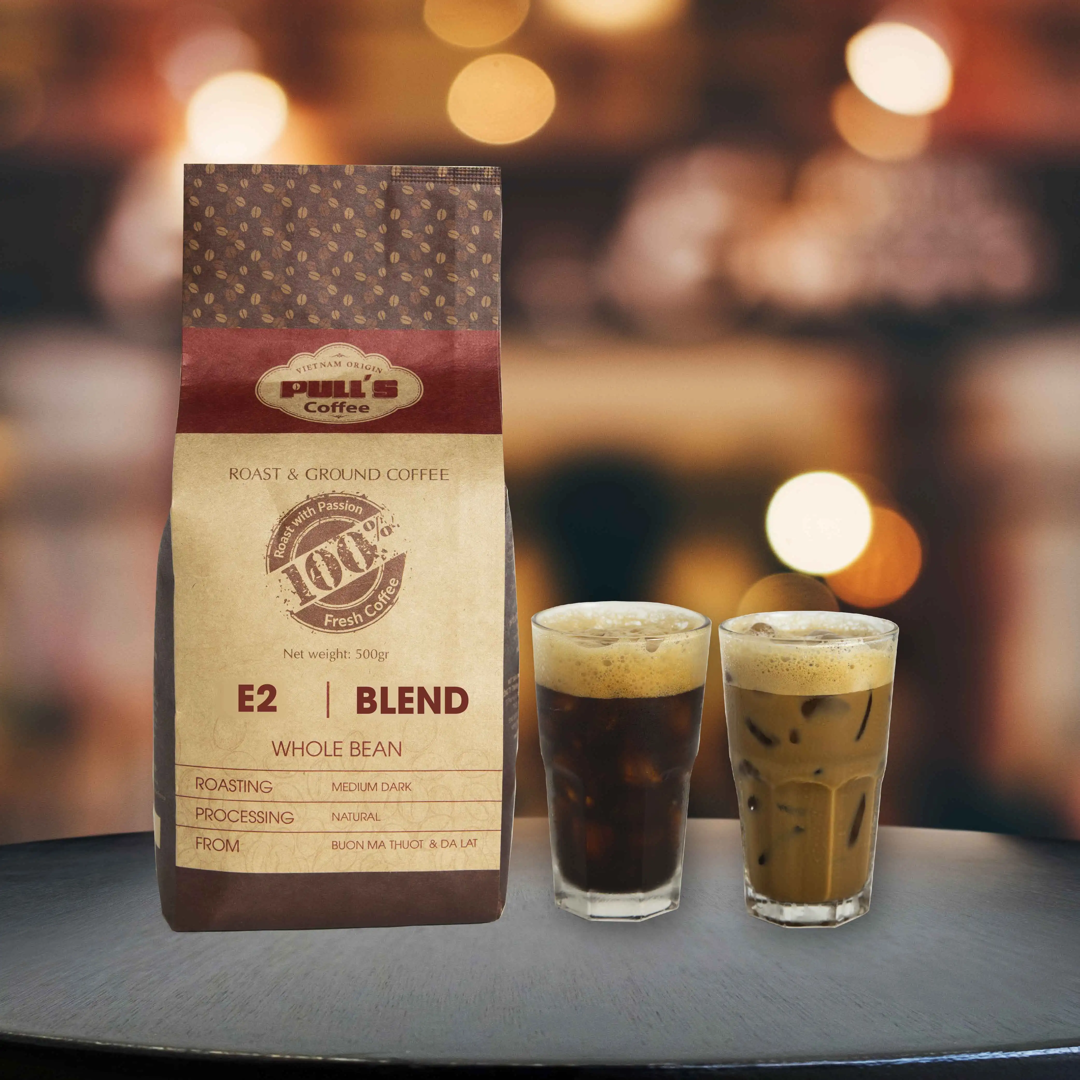 Вьетнам высокое качество зернах E2 кофе-тянет Кофе бренд