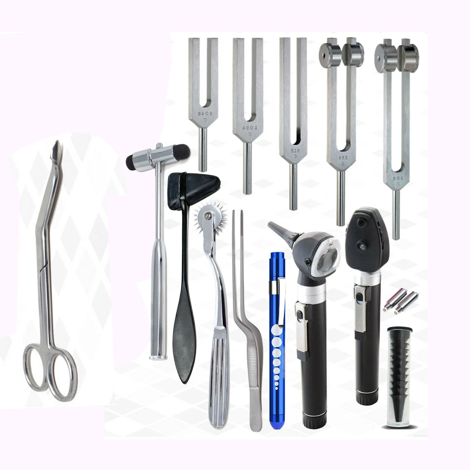 Новейшая Диагностика отоскопа ENT комплект для проверки вилки и перфоратора