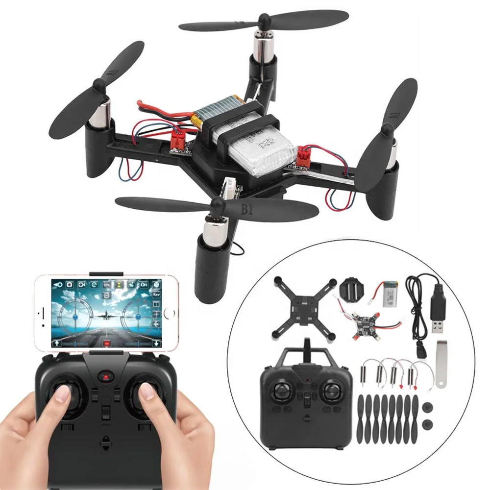 DM002 2.4GHz Mini FPV Drone DIY Kit Educational Toy Remote Control Assembly FPV DIY Drone With WIFI Camera
