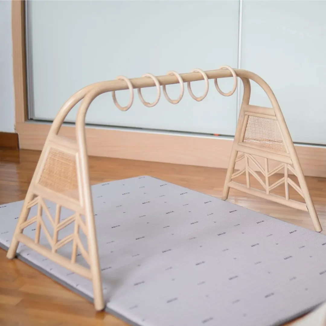 SISU/RFK-017 Rattan Baby Play Gym Furniture for Bedroom Use for Babies and Kids