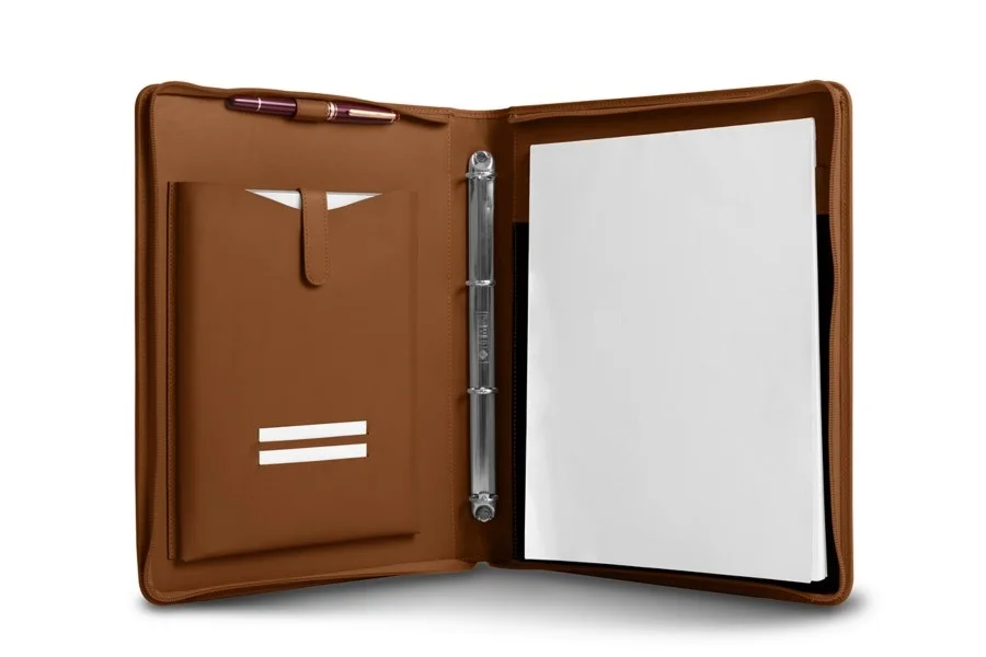 Metal Ring Binder Mechanism with Large Capacity / A6 Leather Ring Binder Folder / New Customizable Mini 3 Ring Binder