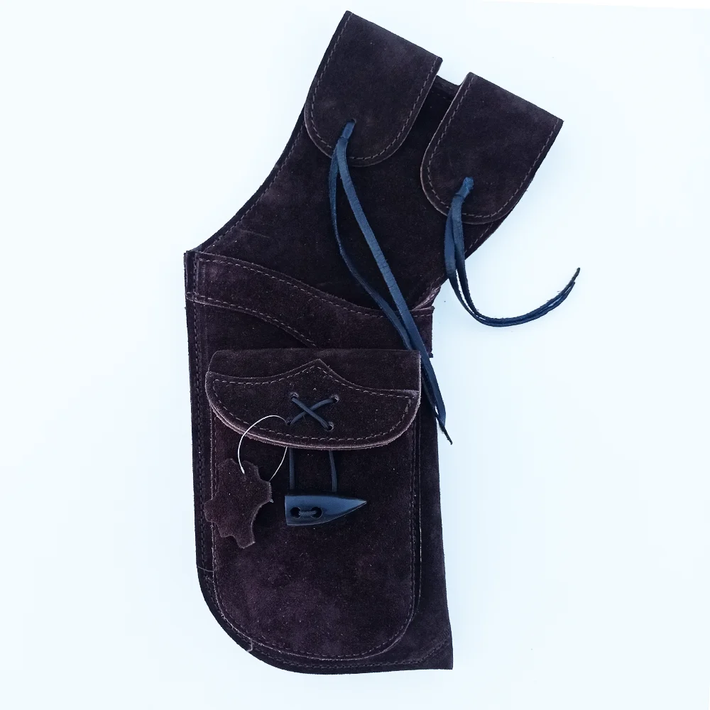 
Традиционный коричневый кожаный ковер для стрел из лука для охоты на природе сумка для стрел из лука 