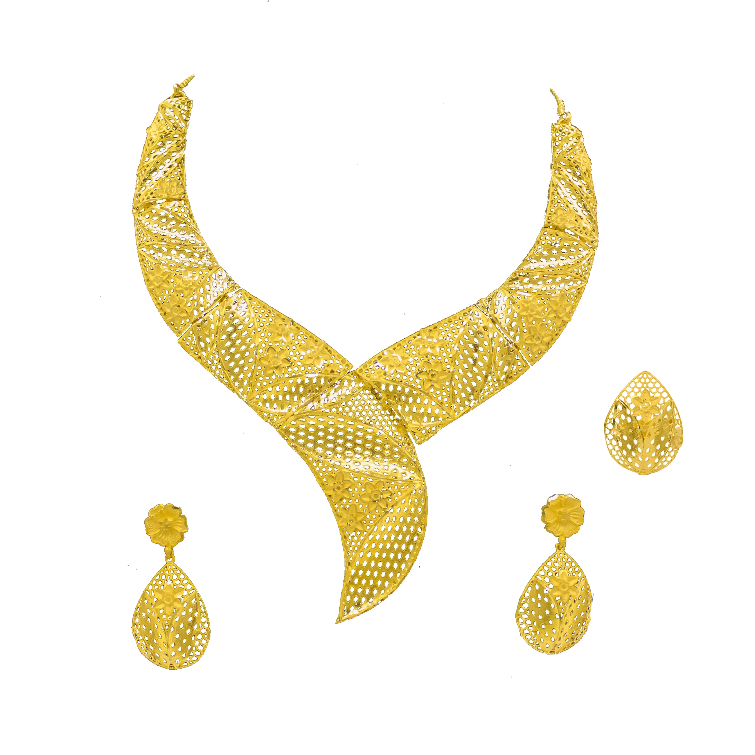 1 г, традиционное ожерелье из Дубая с желтым золотом от Alex jewelry.