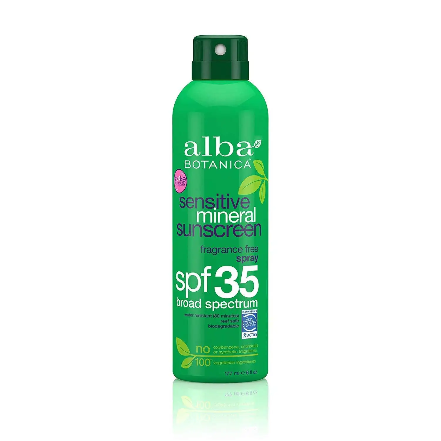 WHOLESALE ALBA BOTANICA SENSITIVE MINERAL SPF 35 SUNSCREEN FRAGRANCE FREE SPRAY 6 OZ - 48 PIECE LOT