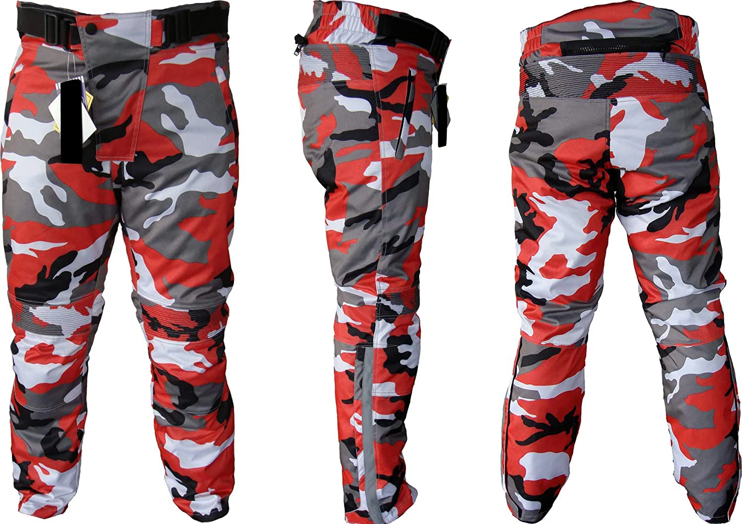 
Custom Motorcycle Waterproof Cordura Textile red camo Motorbike / Motorcycle racing jacket pants 