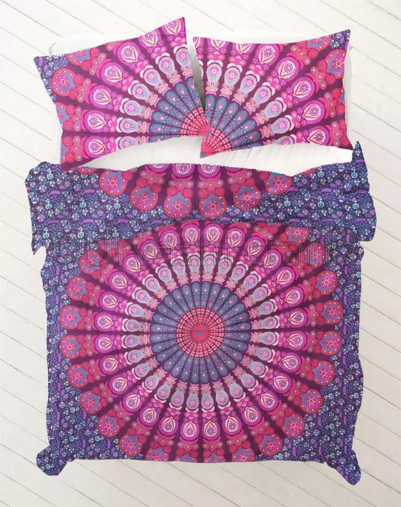 Queen Comforter Duvet Cover Donna Quilt Cotton Mandala With 2