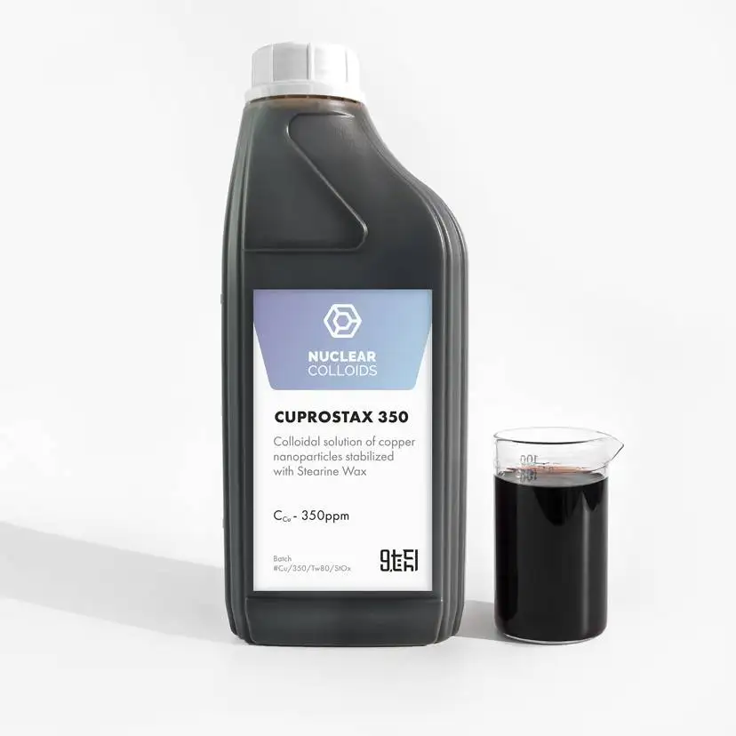 Top quality Copper Nanoparticles in Colloidal Solution Stabilized with Stearine Wax - Cuprostax 350 for Sale