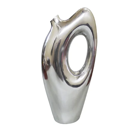 Stainless Steel Silver Color Flower Pot With Superior Quality Flower Vase for Wedding and Restaurant Decor