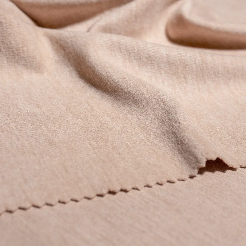 
thermal soft solid bamboo cotton knitted velour fabric 