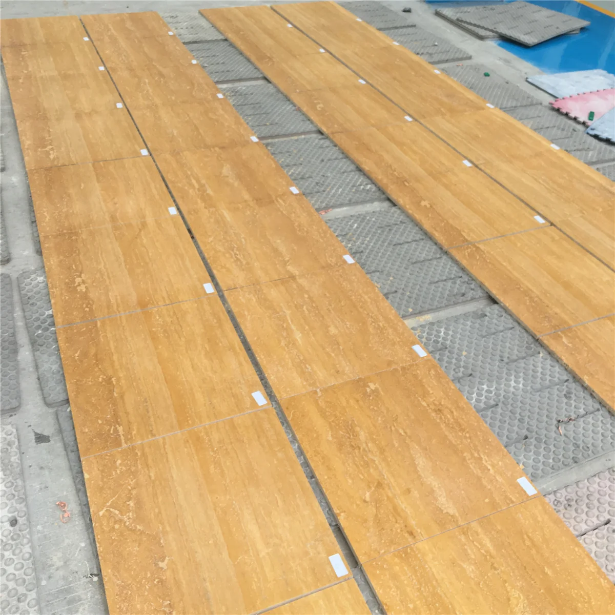  Натуральный желтый мрамор травертин пустыня золото