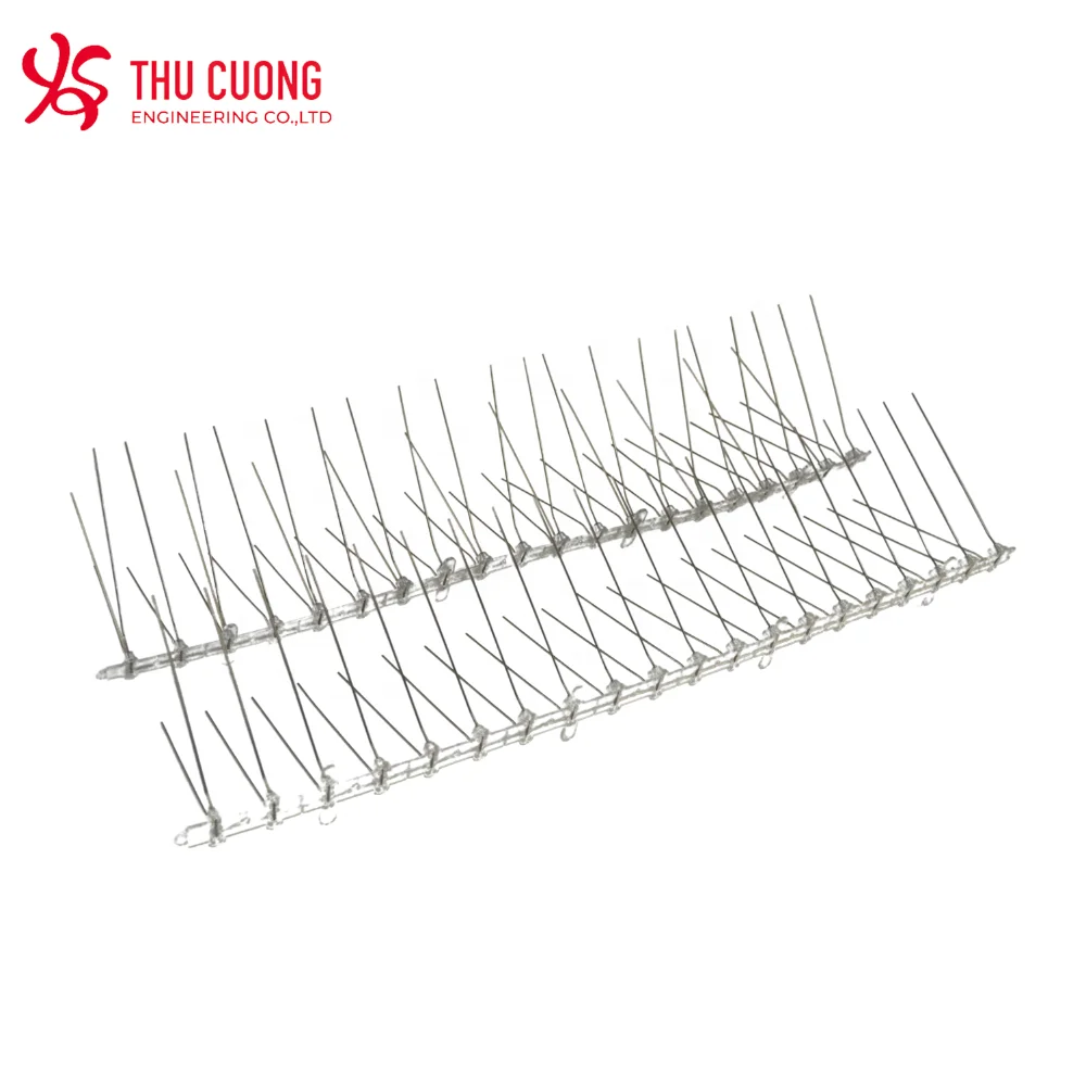 Антиптичьи шипы несмертоносные экологически чистые для птиц с поликарбонатным основанием контроля не убивать