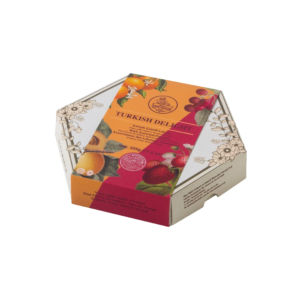 
Top Quality Mixed Flavour Turkish Delight 325g Ready to Ship From Oldest Manufacturer in Turkey 