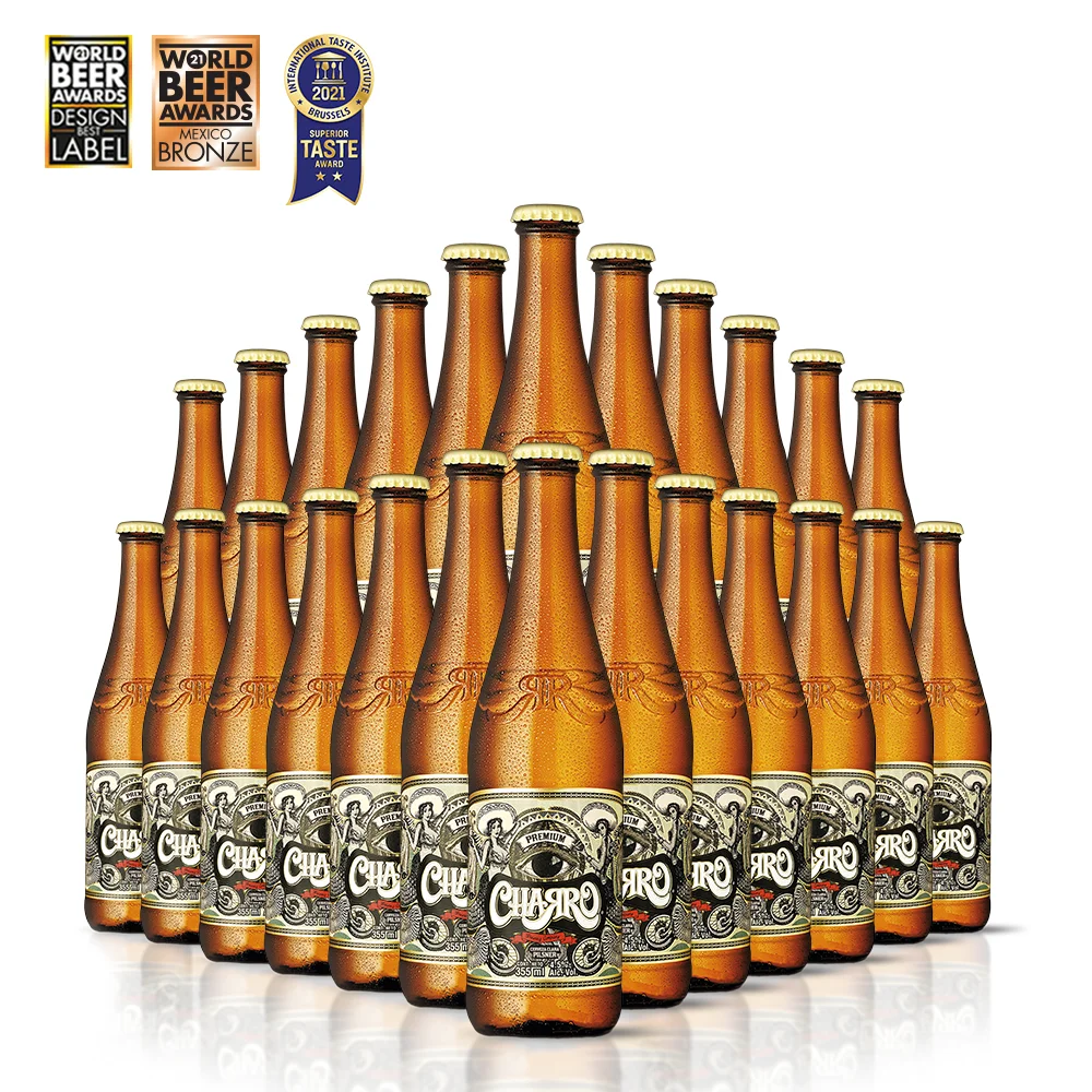 Beer Craft Cerveza Made in Mexico Bottle 355ml Alcoholic 4.5% Premium Lager Superior Taste World Beer Award Pilsner Style