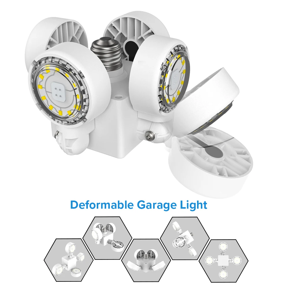  Sansi 30w 3000lm 5000K 110 к 277vac коммерческий светодиодный вентилятор гараж прожекторное освещение для парковки и склад двор сад