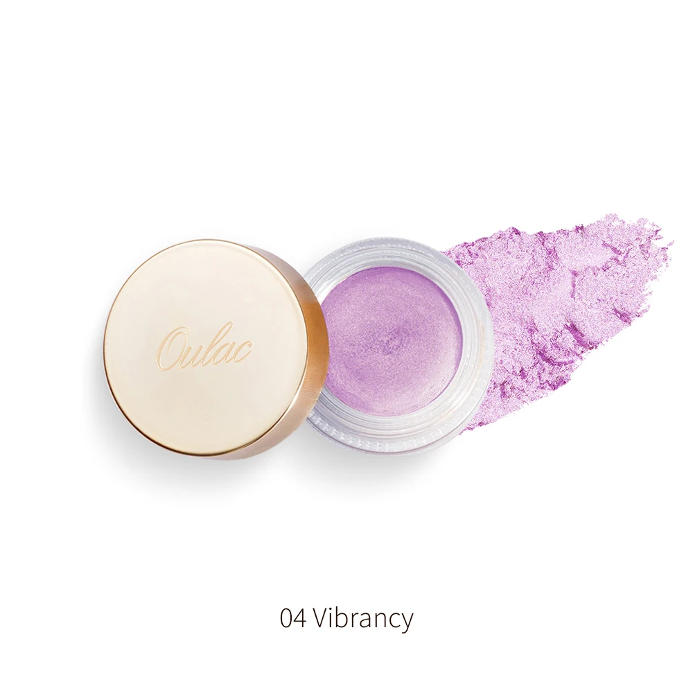 
stock Oulac luxury single glitter vegan brown eyeshadow mono shimmer finish dazzling make up for day and nignt looks 