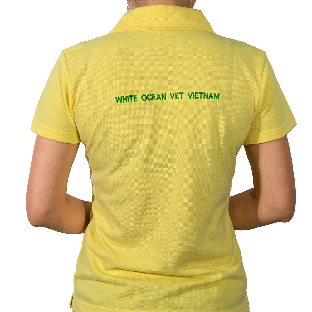 Good quality women  polo shirts wholesale  embroidery custom logo free design Vietnam clothing